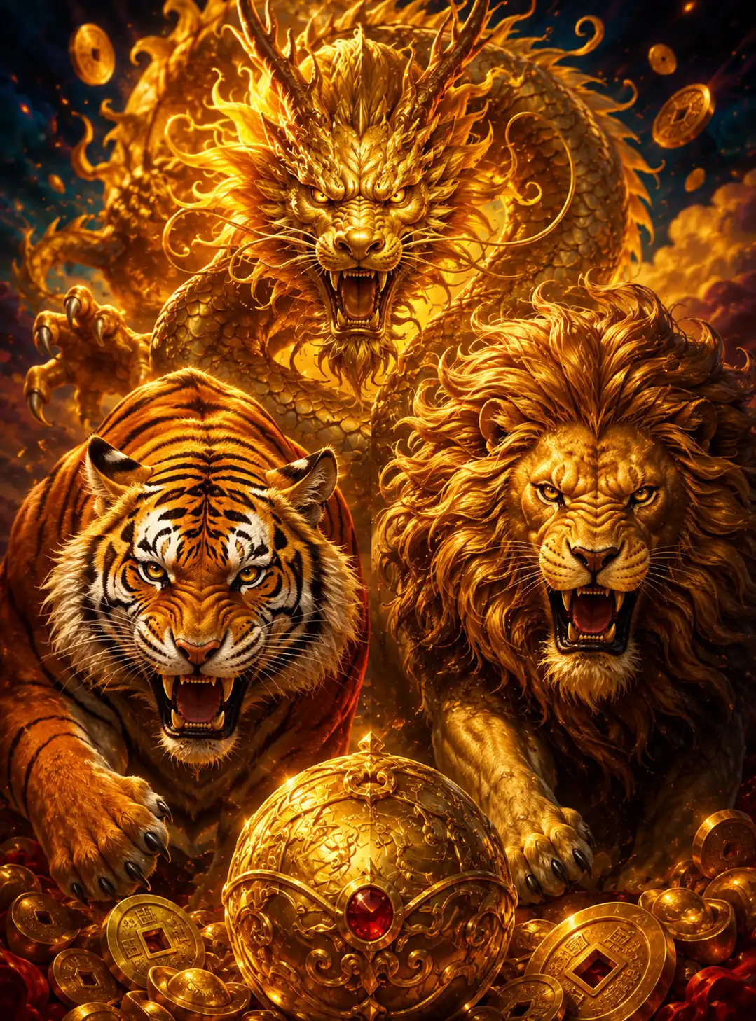 Betclic Casino Portugal game Triple Beasts of Fortune