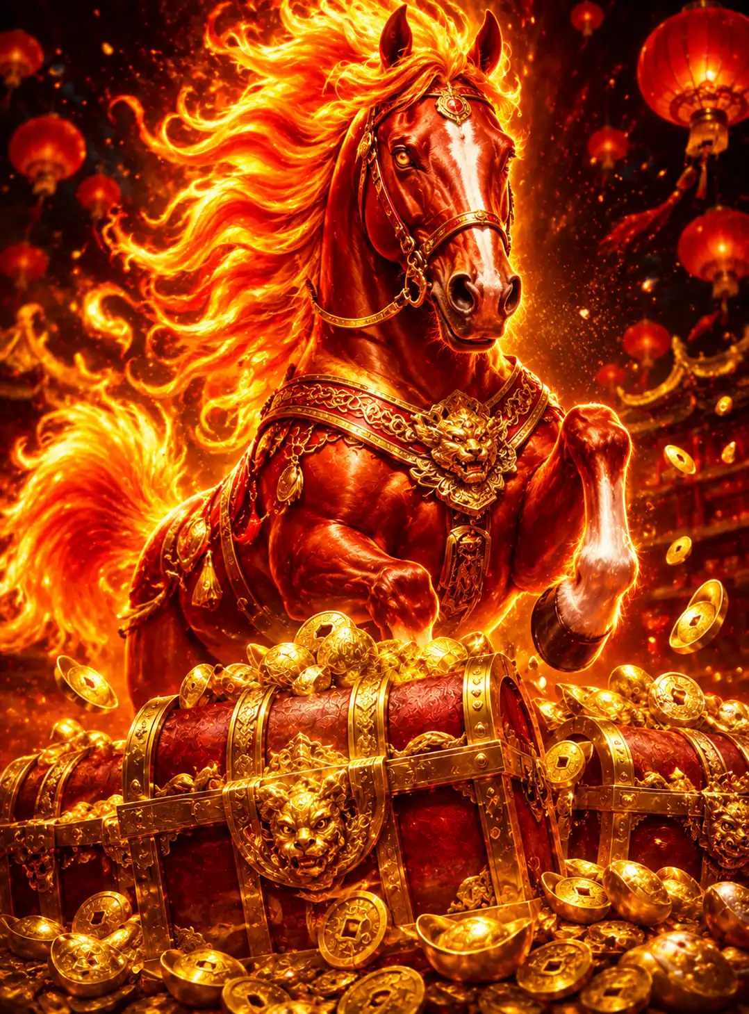 Betclic Casino Portugal game Betclic Chests of Cai Shen 2 - Fire Horse Rising